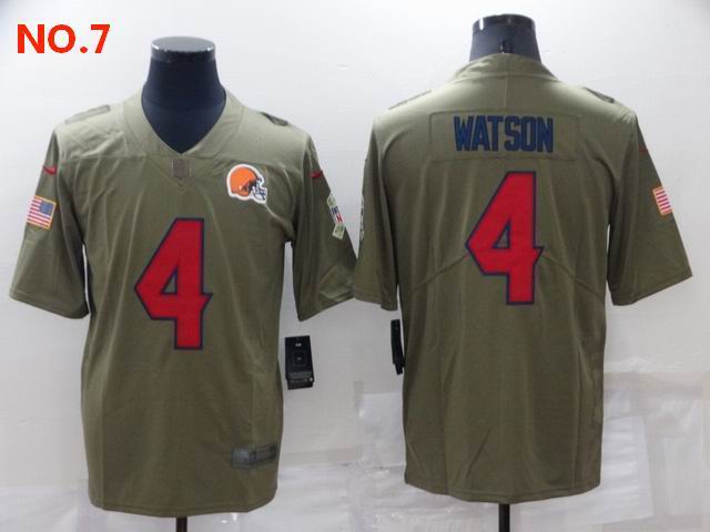 Men's Cleveland Browns #4 Deshaun Watson Jesey NO.7;